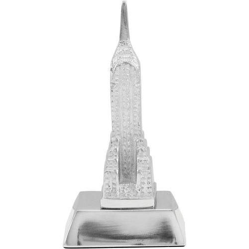 Adorno Decorativo Empire State Home&Co Alumínio Prata 17cm