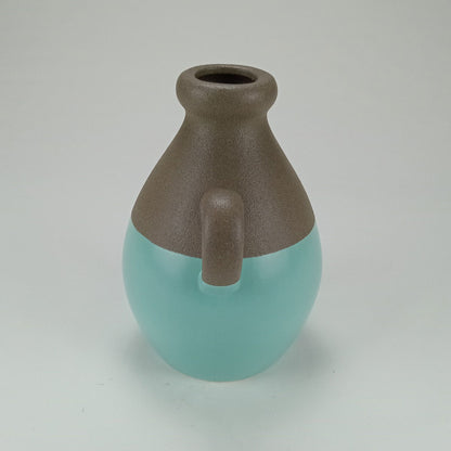 Vaso Decorativo Cerâmica Odin 20x14x16cm Azul Sofisticado