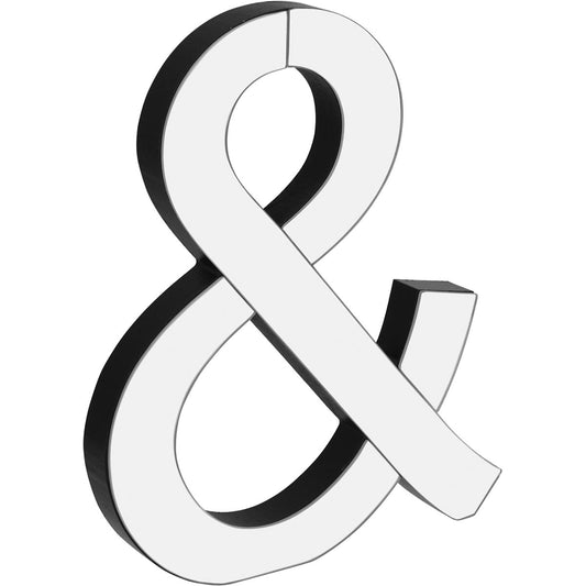 Adorno Letras HOME&CO Mirage Vidro Espelhado 25x22cm