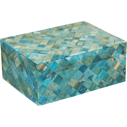 Caixa Organizadora Home&Co Bashira Verde 8x19x14cm para Escritório e Casa