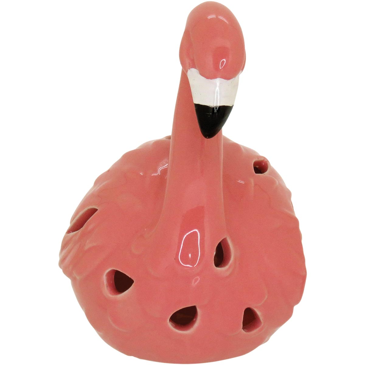 Adorno Flamingo Cerâmica Rosa 14cm - Decoração Elegante e Sofisticada