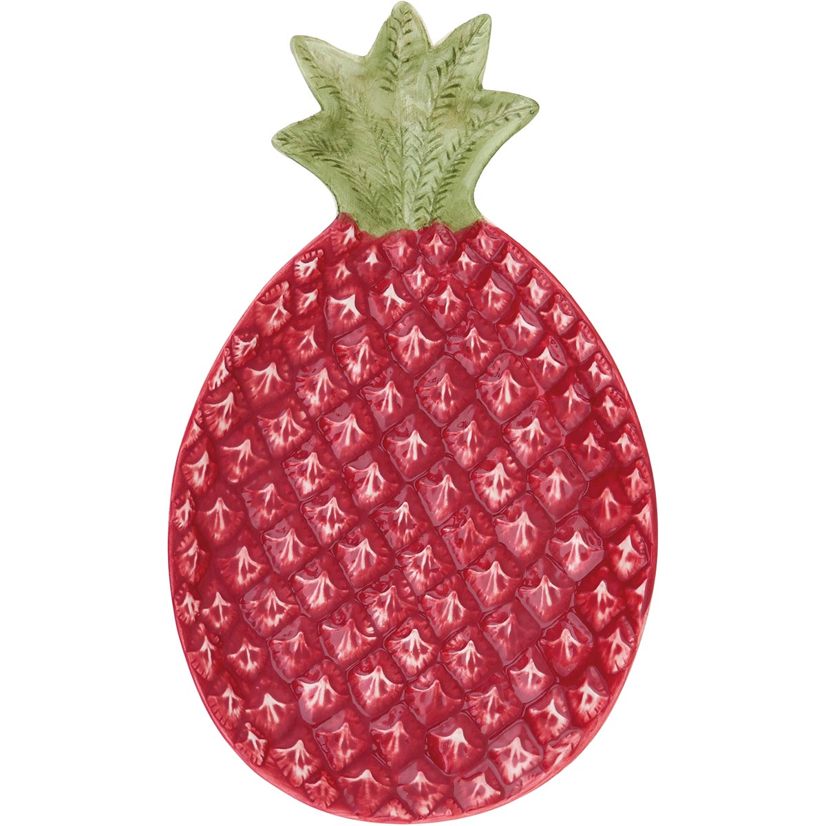 Adorno Plume Abacaxi Cerâmica Rosa 26cm - Decoração Elegante