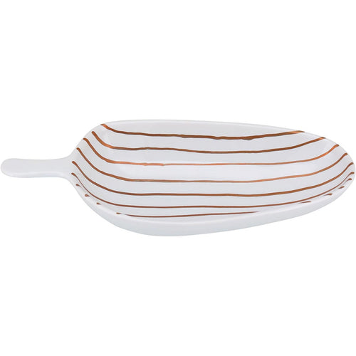 Adorno Decorativo Cerâmica Dourada Magical 14x32cm Elegante