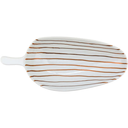 Adorno Decorativo Cerâmica Dourada Magical 14x32cm Elegante