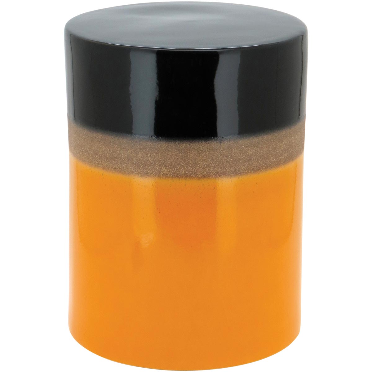 Banqueta Decorativa Rebekah Cerâmica Amarela 44x33cm - Home&Co