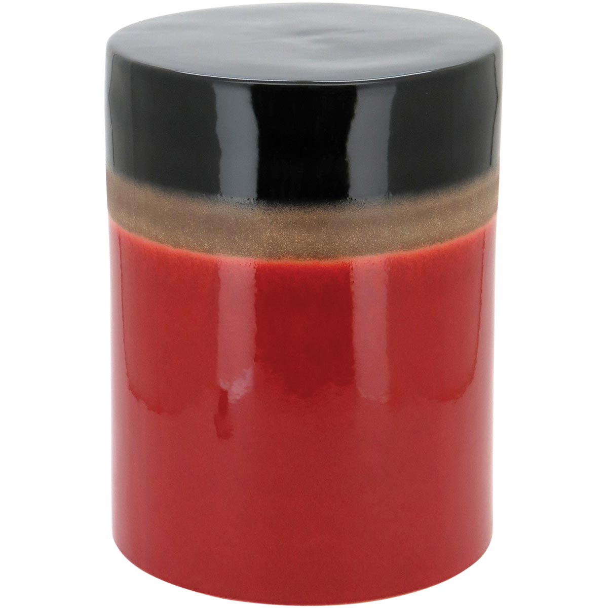 Banqueta Cerâmica Vermelha Home&Co Rebekah 44x33x33cm