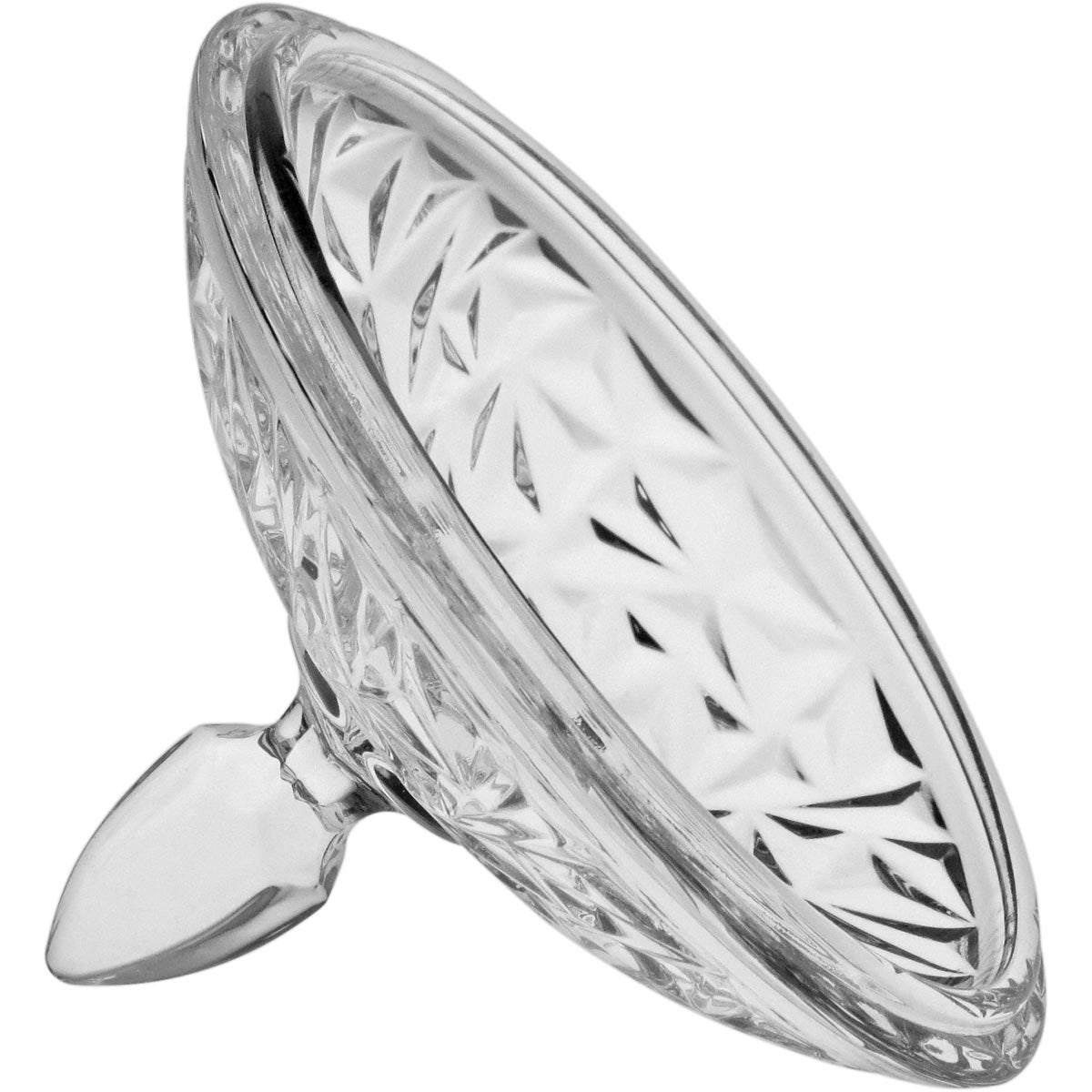 Potiche Ally em Vidro Transparente 24x16cm - Armazenamento Elegante