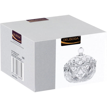 Potiche de Vidro Transparente Mellione Eco 12x11cm para Doces