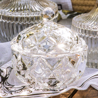 Potiche de Vidro Transparente Mellione Eco 12x11cm para Doces