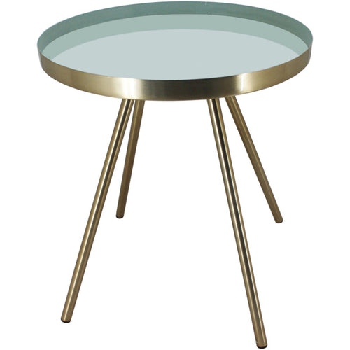 Mesa Lateral Metal Cinza Home&Co Grambello 42x35x35cm