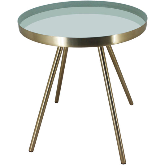 Mesa Lateral Metal Cinza Home&Co Grambello 42x35x35cm