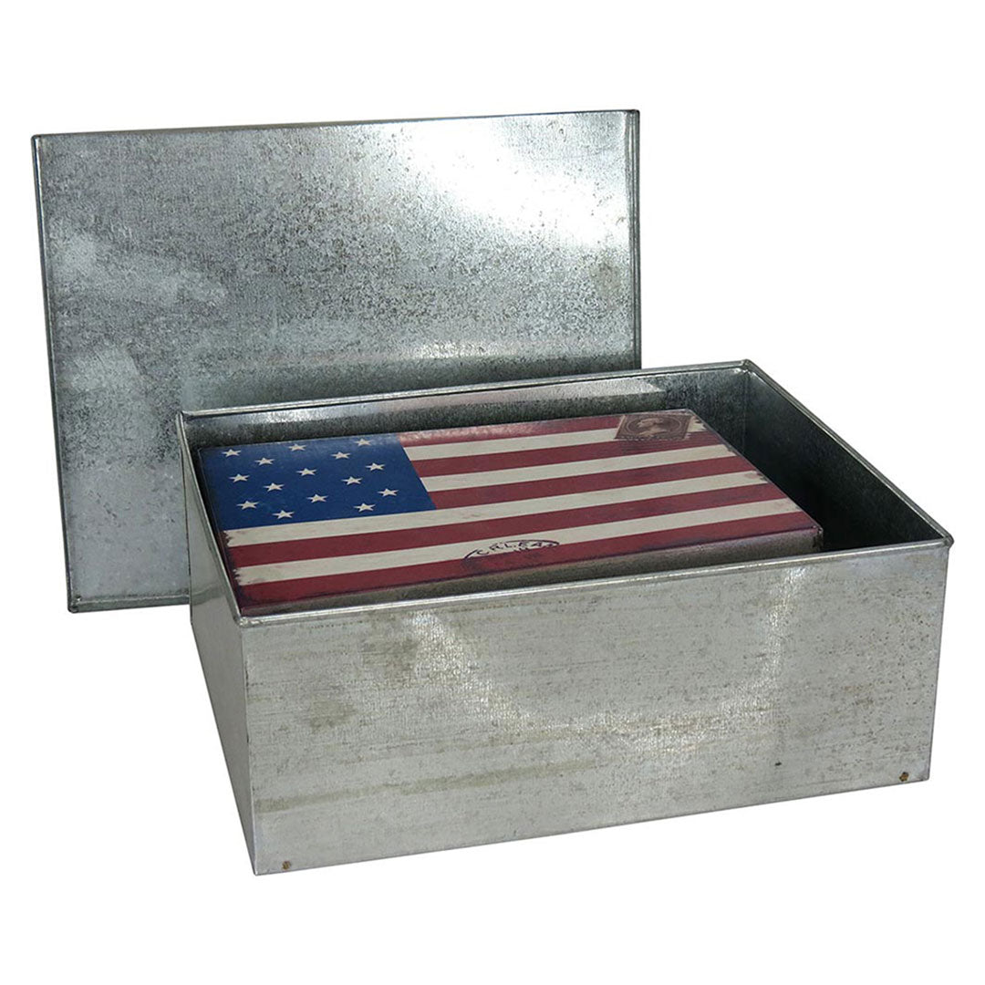 Caixa Organizadora Metal Nation 2 Peças Tamanho G e P Colorida