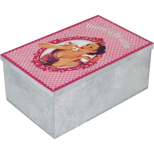 Caixa Organizadora Metal Grease 9x14x21cm Variadas Cores