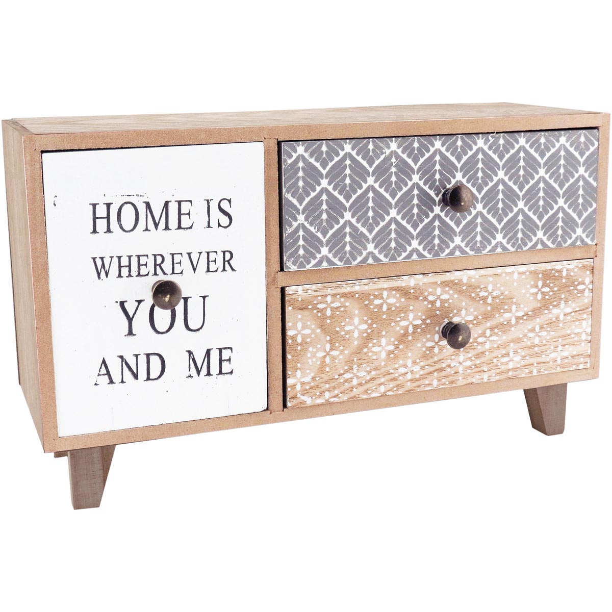 Caixa Organizadora MDF Vert com Gaveta 16x26x10cm - Várias Cores