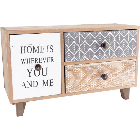 Caixa Organizadora MDF Vert com Gaveta 16x26x10cm - Várias Cores