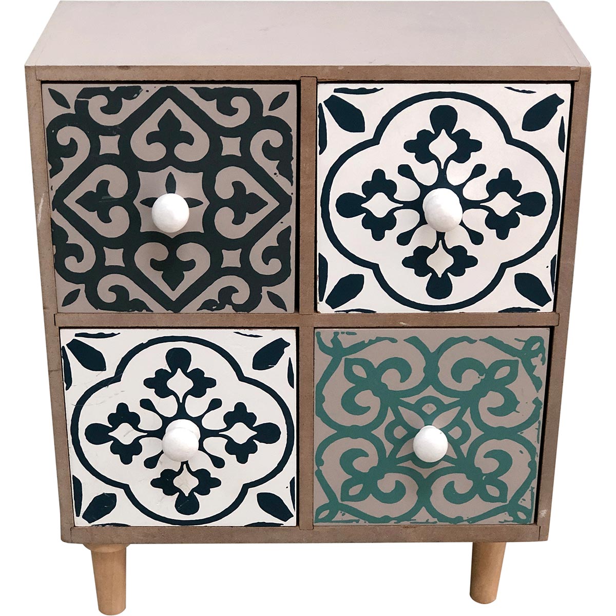 Caixa Organizadora MDF Colorida 27x22x10cm Vert