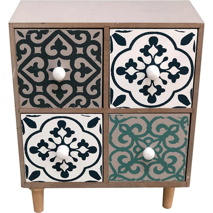 Caixa Organizadora MDF Colorida 27x22x10cm Vert