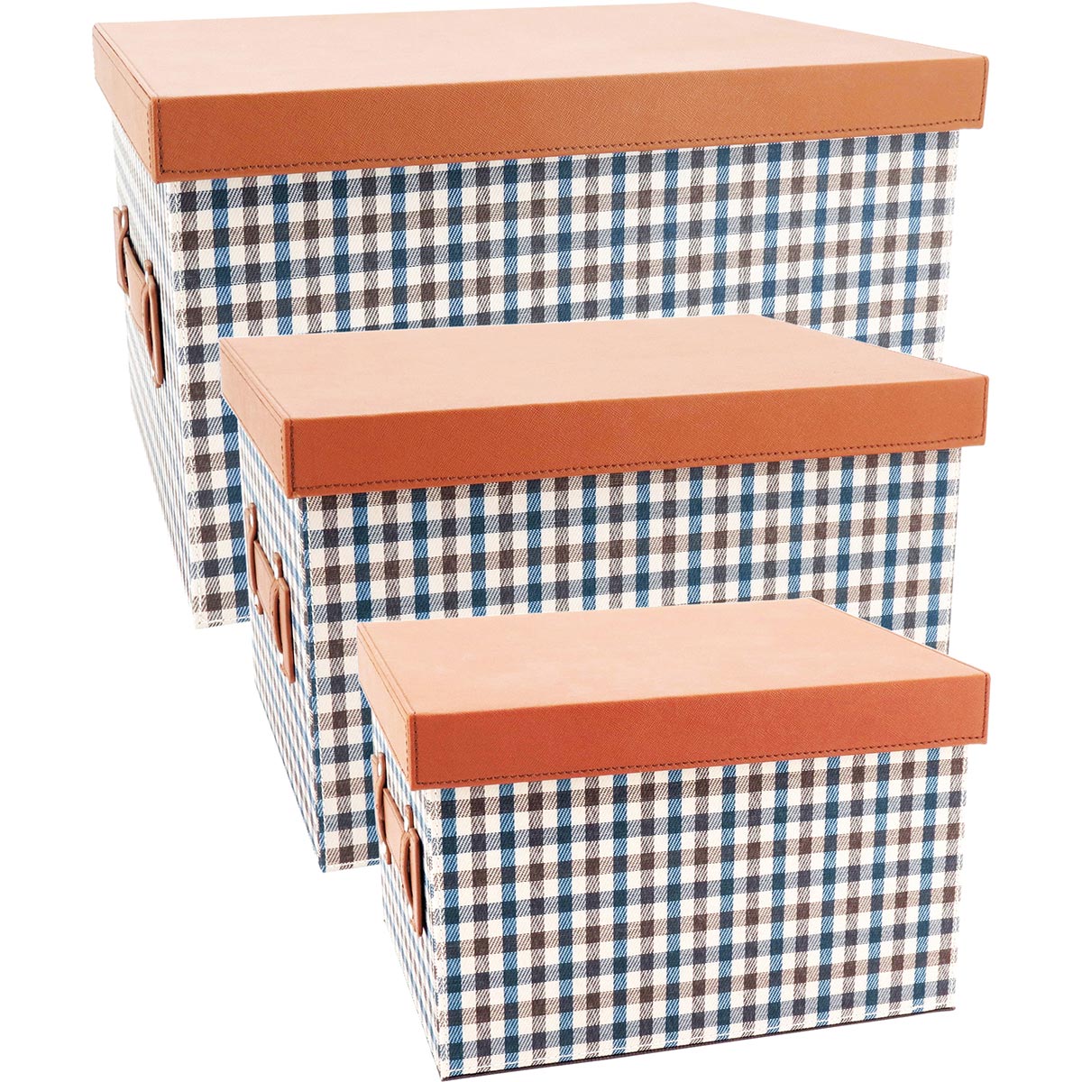 Caixa Organizadora Home&Co Victorine Sintético Colorido 3 Peças