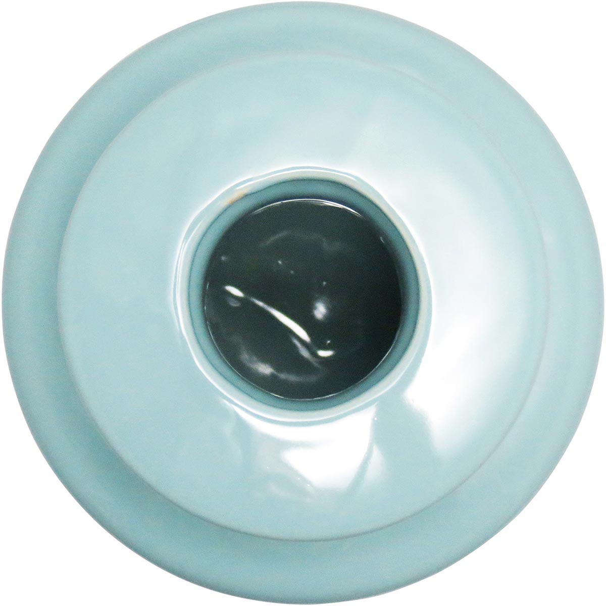 Vaso Cerâmico Azul Aquamare 23x15x15cm para Decoração