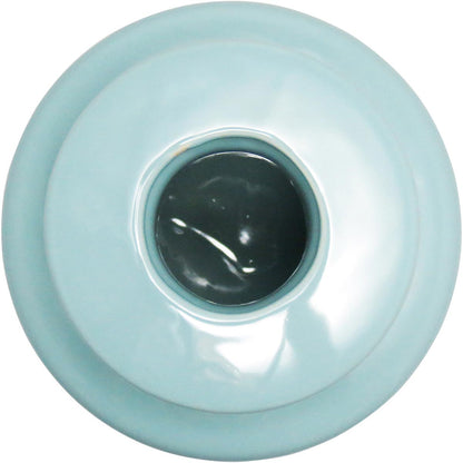 Vaso Cerâmico Azul Aquamare 23x15x15cm para Decoração