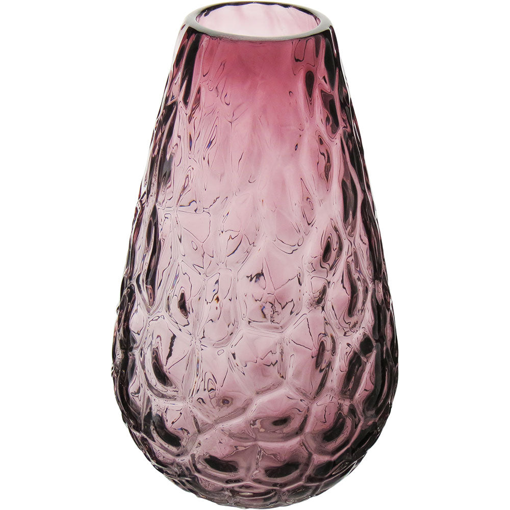 Vaso Orium Vidro 26x14x14cm Rosa