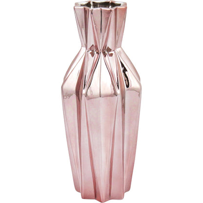 Vaso Cerâmico Marselha 32cm Rosê - Decoração Elegante para Ambientes