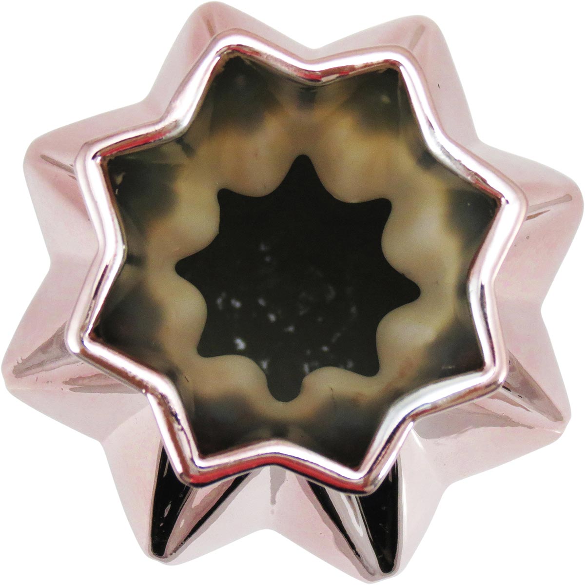 Vaso Cerâmico Marselha 32cm Rosê - Decoração Elegante para Ambientes