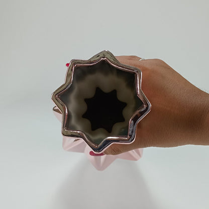 Vaso Cerâmico Marselha 32cm Rosê - Decoração Elegante para Ambientes