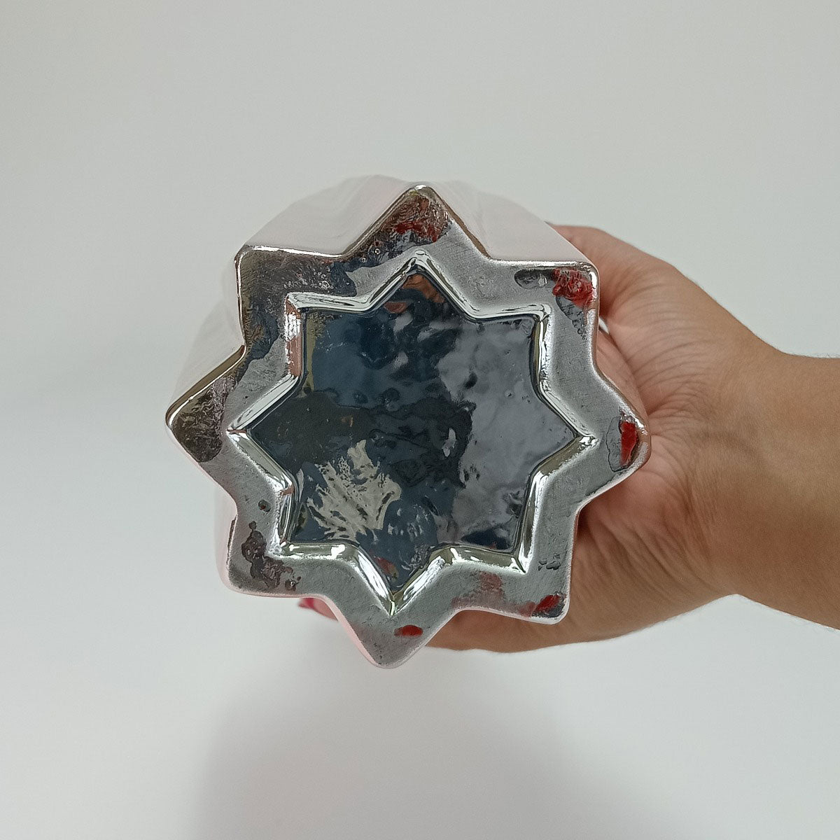 Vaso Cerâmico Marselha 32cm Rosê - Decoração Elegante para Ambientes