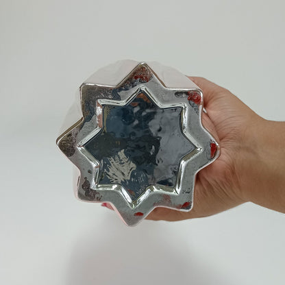 Vaso Cerâmico Marselha 32cm Rosê - Decoração Elegante para Ambientes