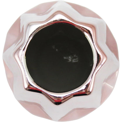 Vaso Decorativo Cerâmica Marselha 24x12cm Rosê Elegante