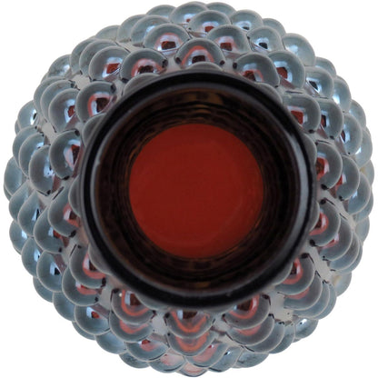 Vaso de Vidro Lustrado Marrom Maou 14x8x8cm para Decoração