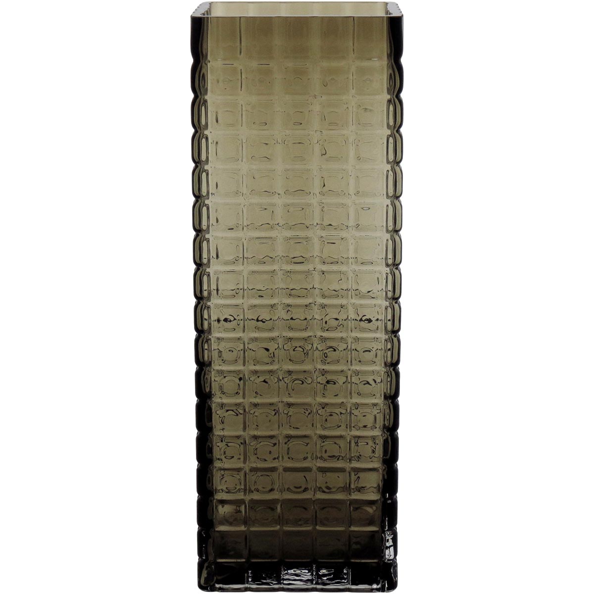 Vaso Kalil em Vidro Âmbar 31x11x11cm para Decoração de Ambientes