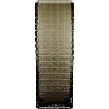 Vaso Kalil em Vidro Âmbar 31x11x11cm para Decoração de Ambientes