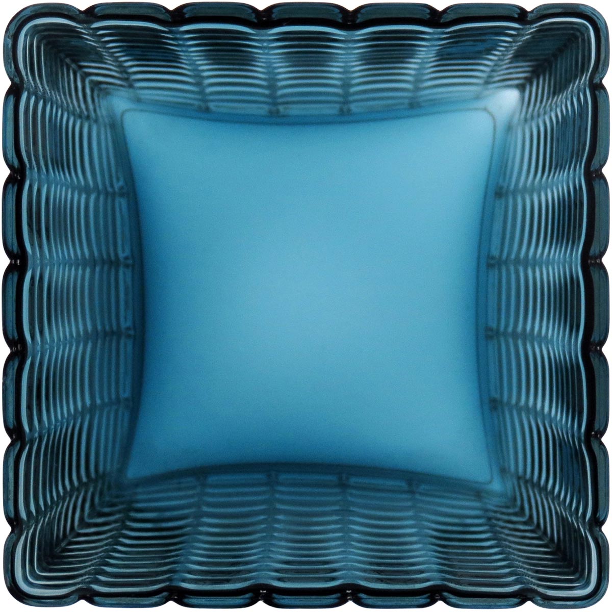 Vaso de Vidro Azul Kalil 24x13cm para Decoração de Ambientes