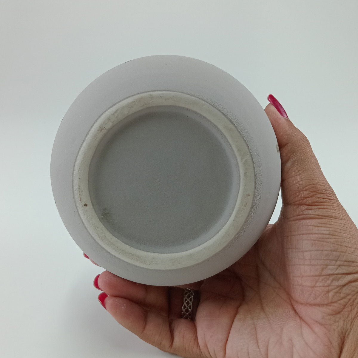 Vaso Tongass Cerâmica 14x12x12cm Cinza