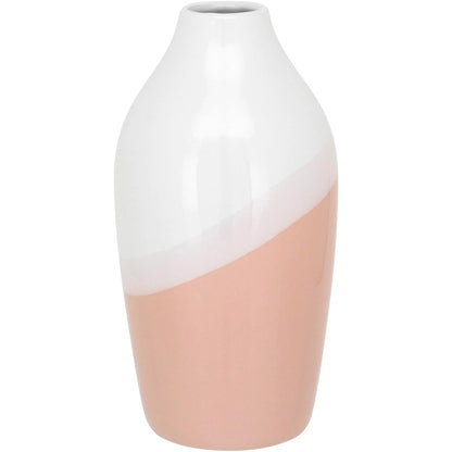 Vaso Cerâmico Rosa Daintree 22x11x11cm para Decoração
