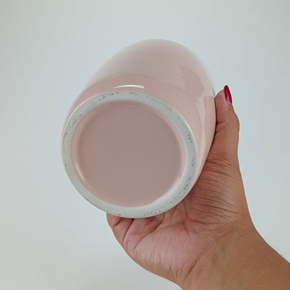 Vaso Cerâmico Rosa Daintree 22x11x11cm para Decoração