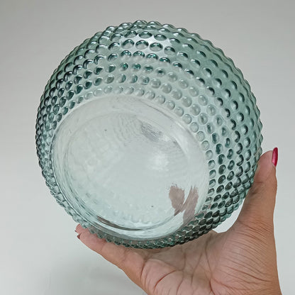 Vaso Origan Vidro 19x18x18cm Verde