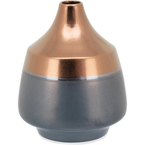 Vaso Decorativo Cerâmica Bronze Beli 24x20cm para Flores