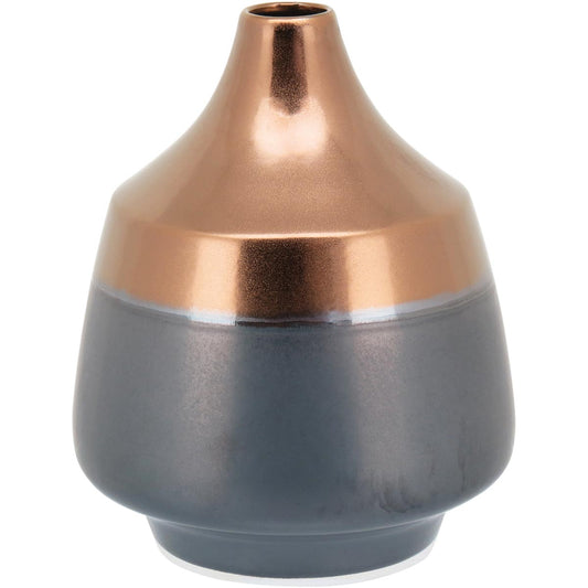 Vaso Decorativo Cerâmica Bronze Beli 24x20cm para Flores