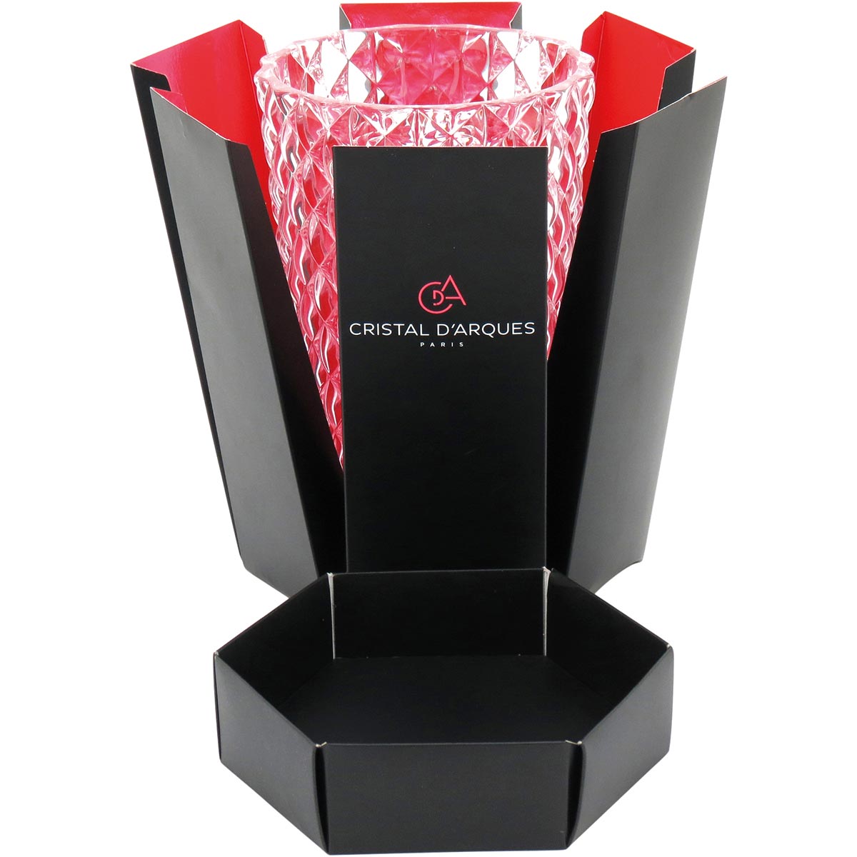 Vaso Decorativo Arc CDA Mythe Cristal Transparente 27x17cm