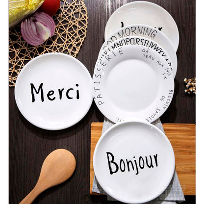 Prato Sobremesa Cerâmica Tea Bonjour 20cm Mai Home Elegante