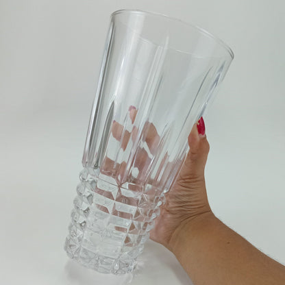 Vaso Decorativo Cristal Transparente Laurent 24x14cm Eco