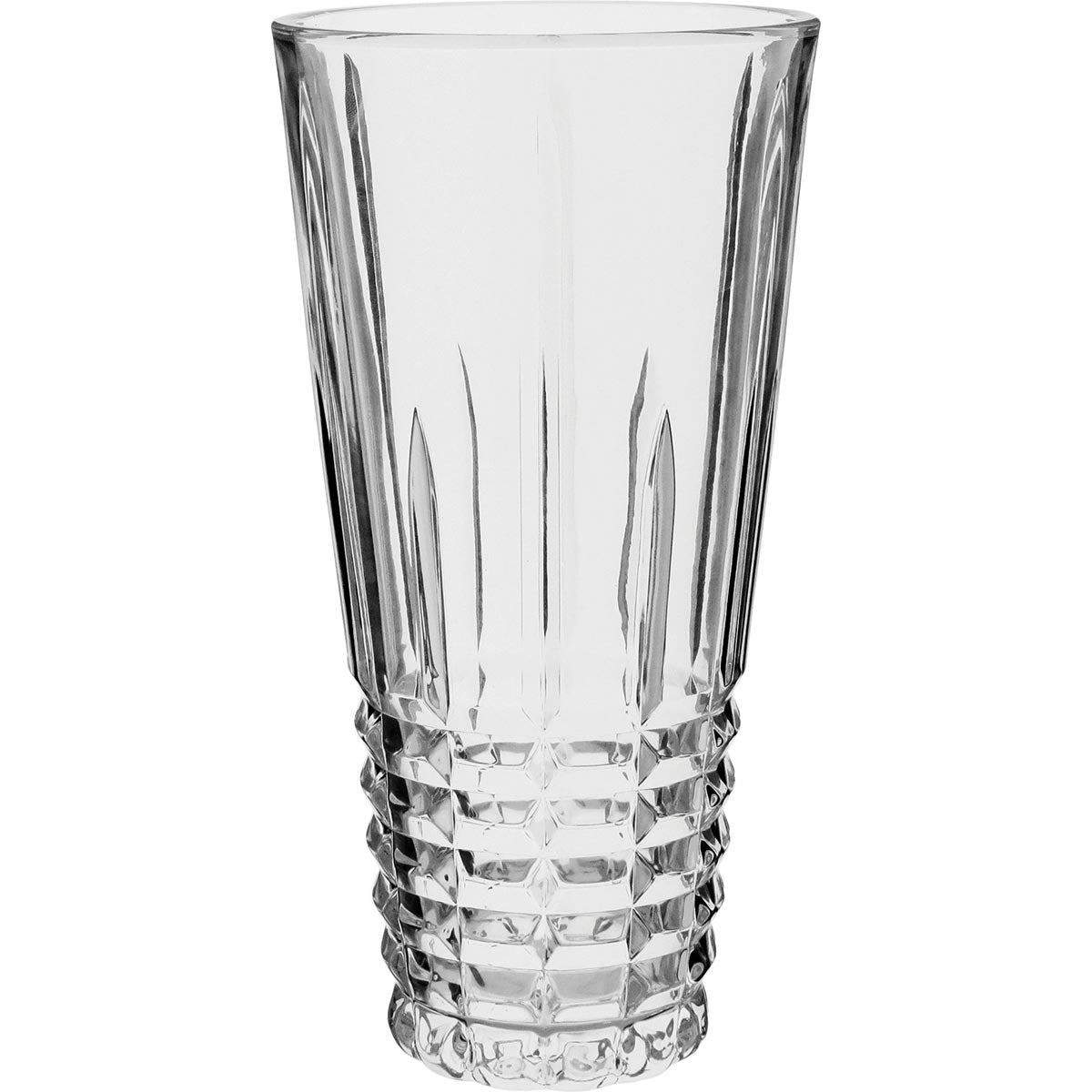 Vaso Decorativo Transparente Cristal Laurent 30x15cm para Flores