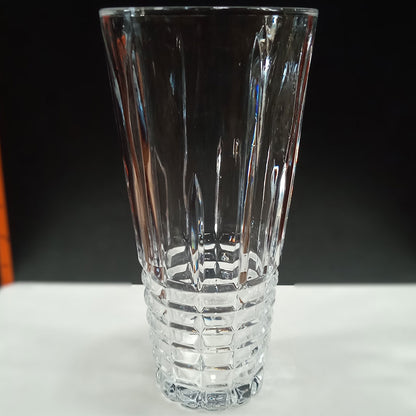 Vaso Decorativo Transparente Cristal Laurent 30x15cm para Flores