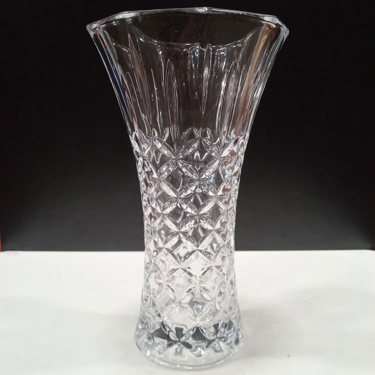 Vaso Loretta de Vidro Transparente 24x14cm - Decoração Elegante
