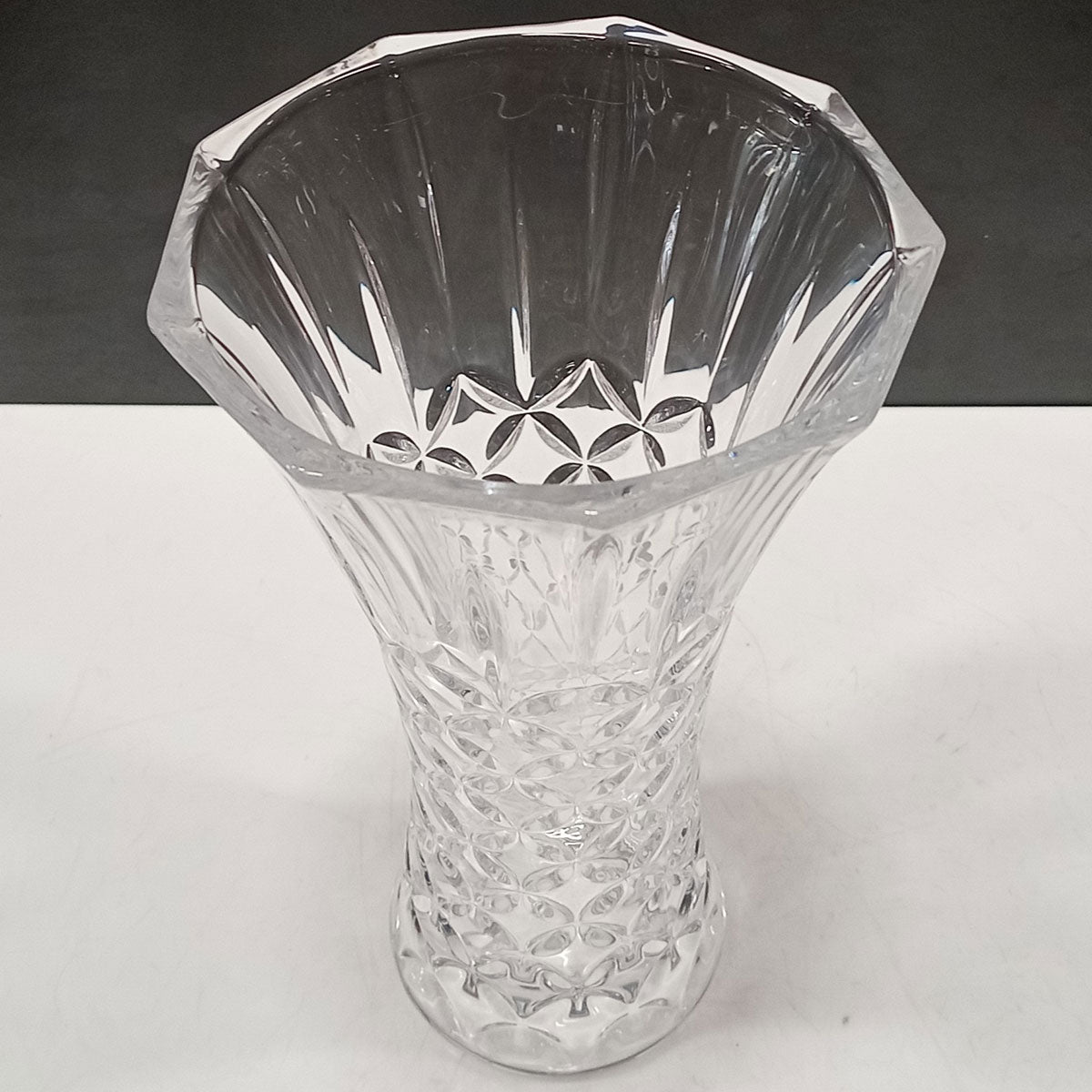 Vaso Loretta de Vidro Transparente 24x14cm - Decoração Elegante