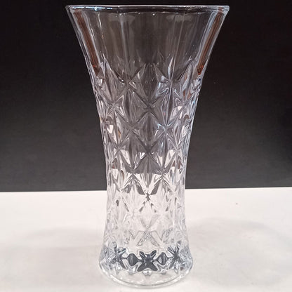 Vaso Loretta Vidro Transparente 25x15cm para Arranjos Florais