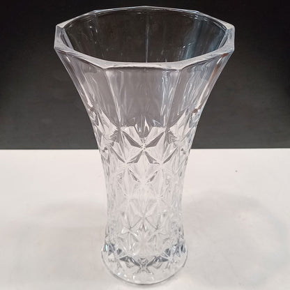 Vaso Loretta Vidro Transparente 25x15cm para Arranjos Florais